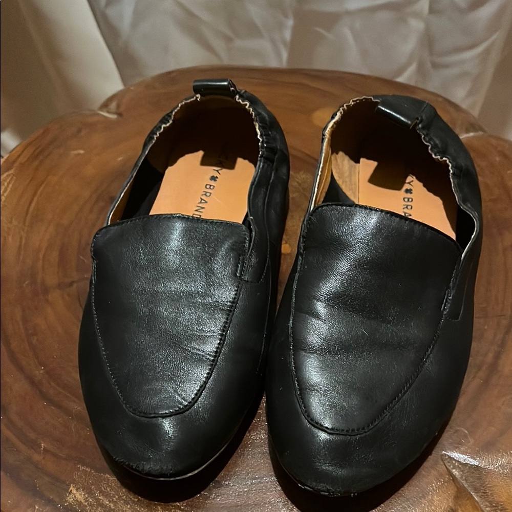 Black Leather Men's Loafers